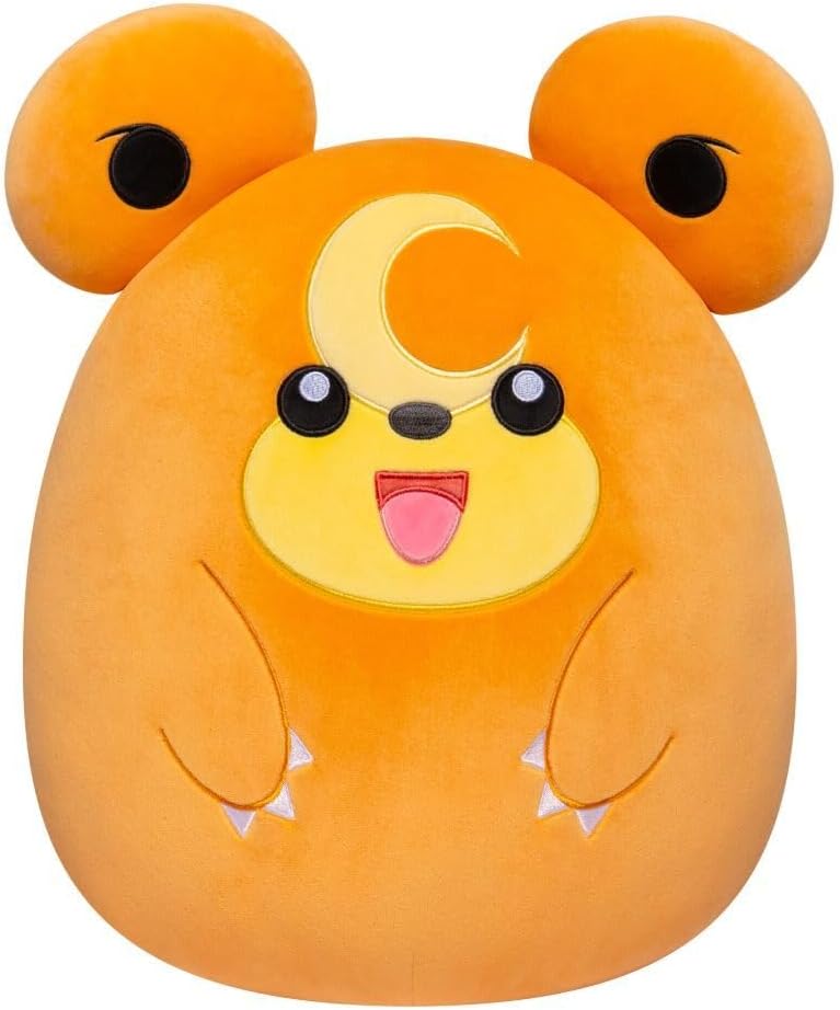 Pokemon Squishmallows Teddiursa Plush 14 Inch – Ultra Soft Stuffed Toy - Image 2